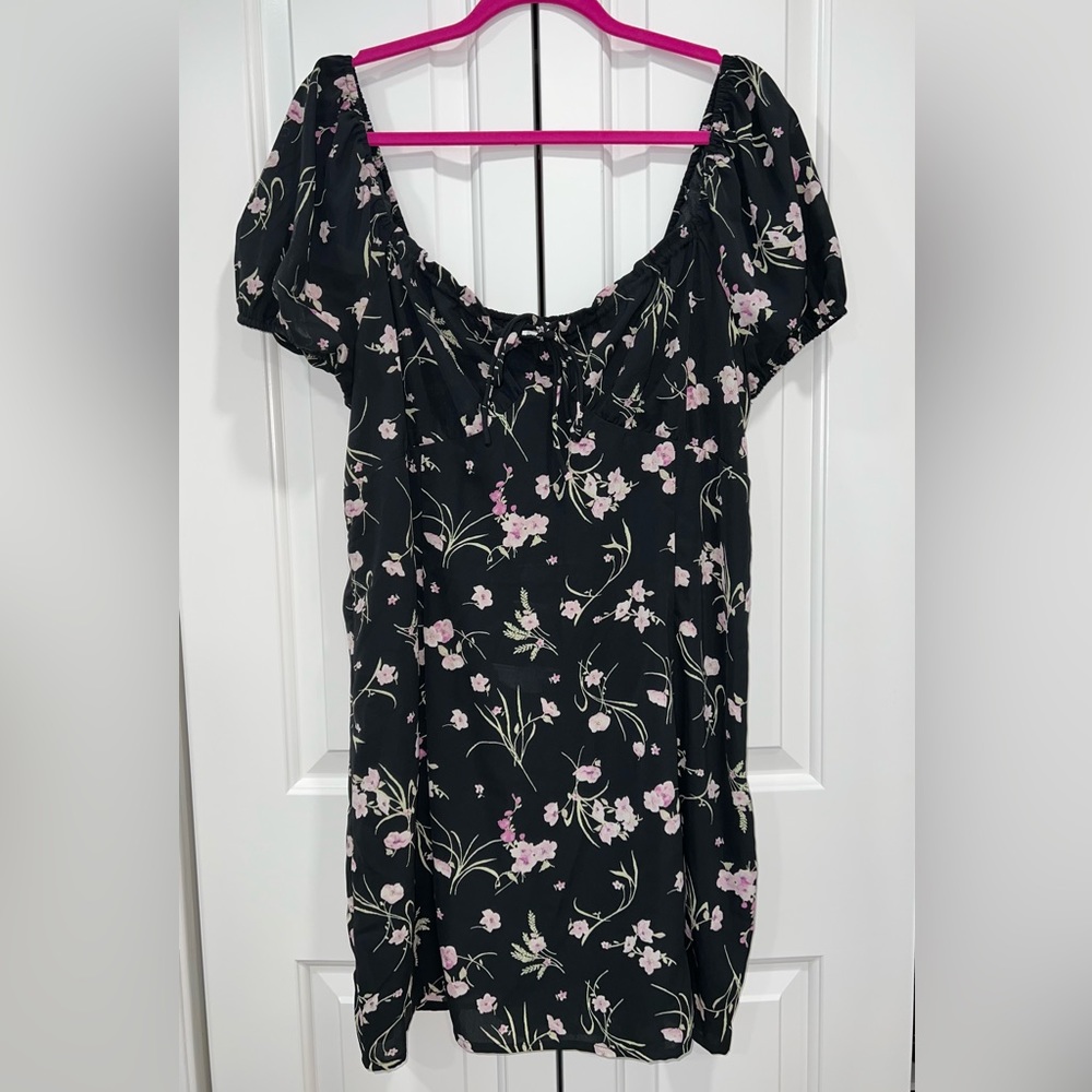 Nordstrom BP Printed Tie Front Minidress